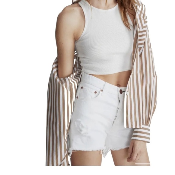 RAG AND BONE Shorts NWT Ripped High Waist Cutoff 25 - Picture 1 of 12